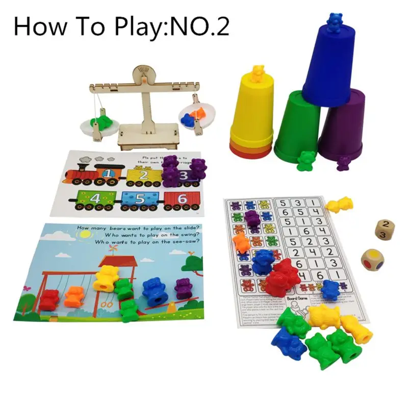 Perfect Counting Bears With Stacking Cups Set - Montessori Rainbow Matching Game C6UF
Perfect Counting Bears With Stacking Cups Set - Montessori Rainbow Matching Game C6UF