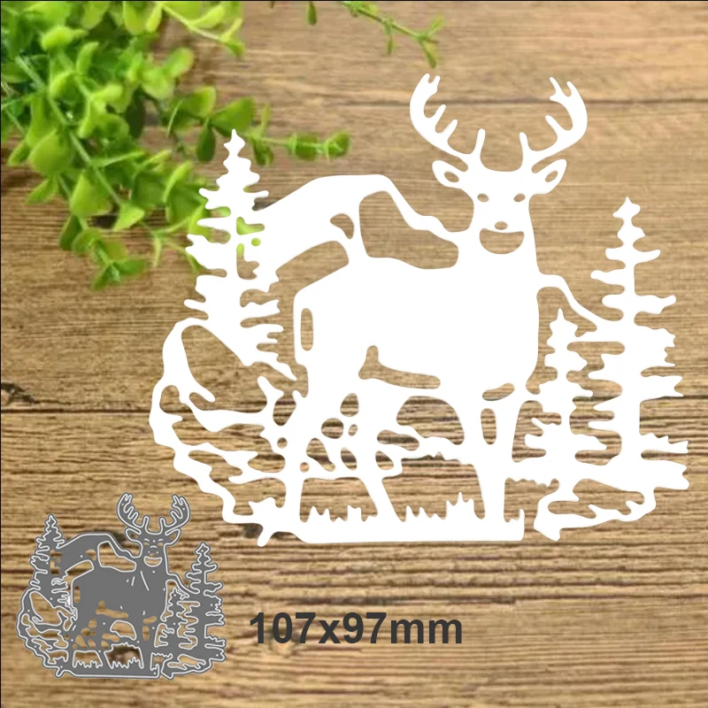 Christmas Decoration Deers Trees New Metal Cutting Dies Animal Stencils Die Cut for Scrapbooking Album Paper Card Embassing Dies
Christmas Decoration Deers Trees New Metal Cutting Dies Animal Stencils Die Cut for Scrapbooking Album Paper Card Embassing Dies