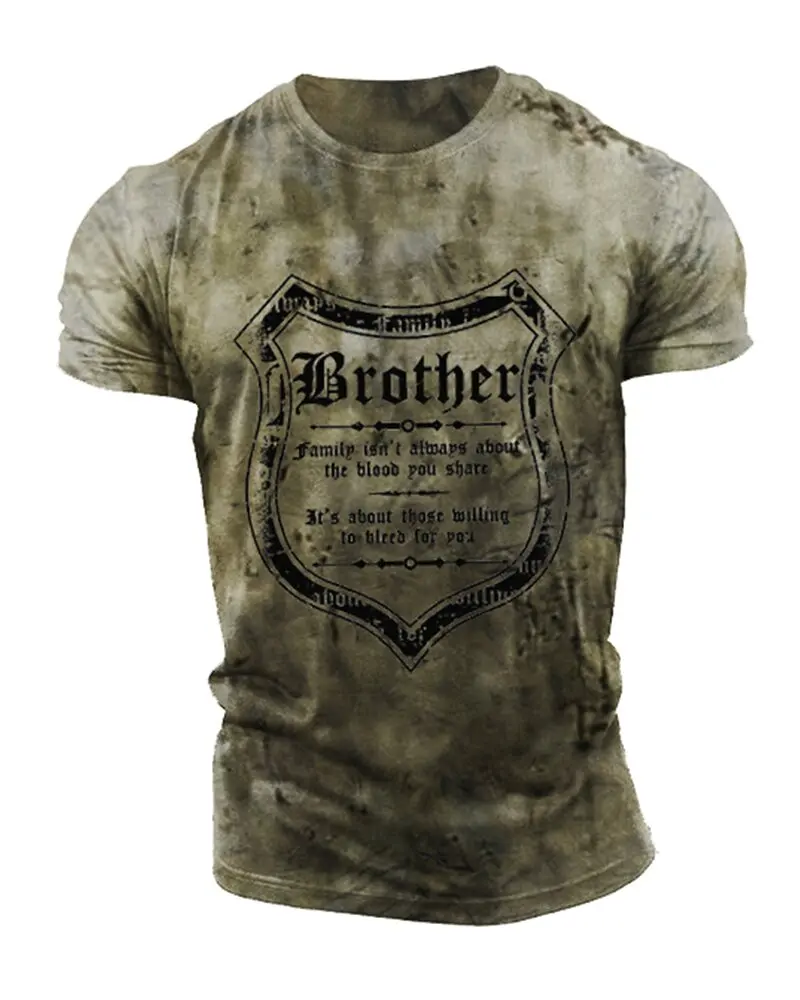Summer New Men's 3D Letter Printing T-shirt Street Casual Sports Top Full Fashion Personality Short-sleeved T-shirt
Summer New Men's 3D Letter Printing T-shirt Street Casual Sports Top Full Fashion Personality Short-sleeved T-shirt