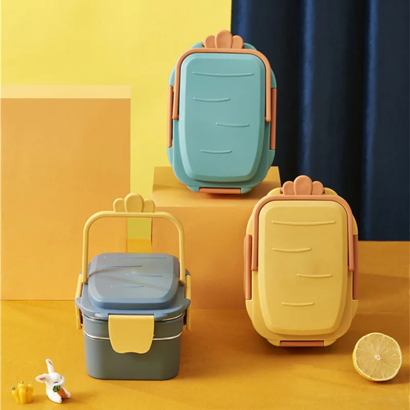 Double-Layer Stainless Steel Lunch Box Creative Radish Portable Heat Preservation Lunch Box Children's Lunch Box Food Container
Double-Layer Stainless Steel Lunch Box Creative Radish Portable Heat Preservation Lunch Box Children's Lunch Box Food Container
