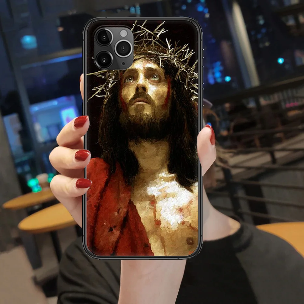 Чехол для телефона с изображением Иисуса Христа и Бога чехол iphone 5 5s se 2 6 6s 7 8 12 mini