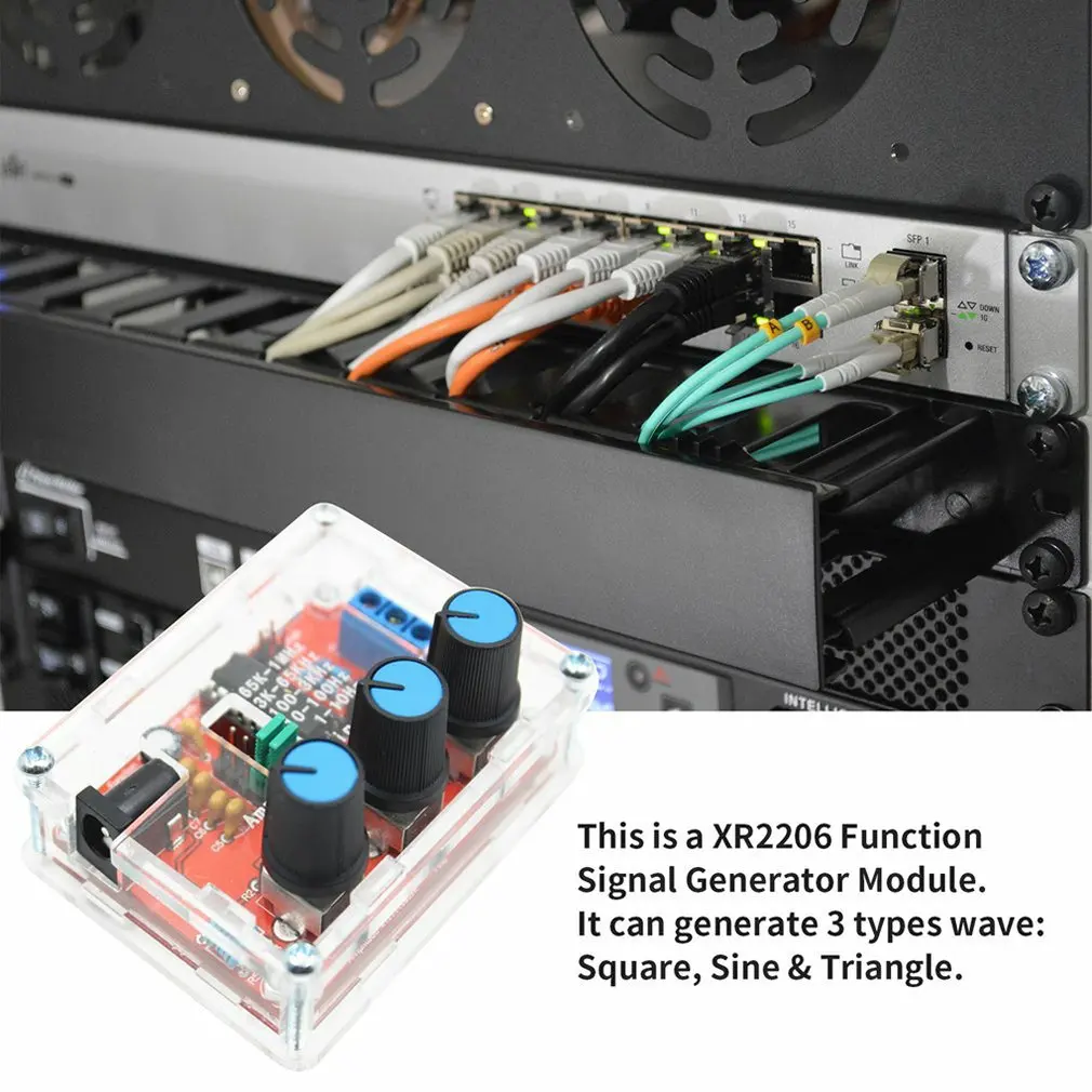 For XR2206 Function Signal Generator DIY Kit Sine/Triangle/Square Output Signal Generator Adjustable Frequency Amplitude
For XR2206 Function Signal Generator DIY Kit Sine/Triangle/Square Output Signal Generator Adjustable Frequency Amplitude