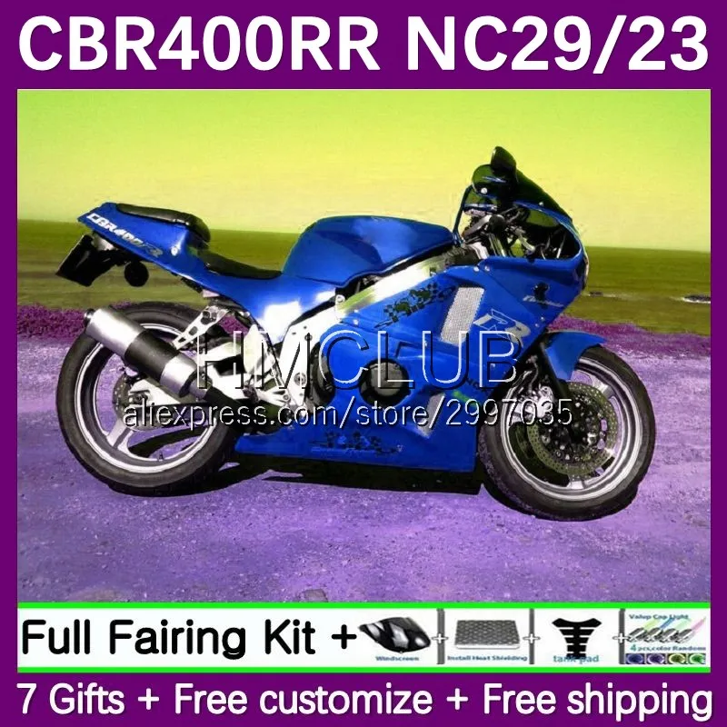 CBR400RR For HONDA CBR 400RR 400 RR 1995 1996 1997 1998 1999 37No.144 NC29 NC23 CBR400 RR 94 95 96 97 98 99 Fairing blue glossy
CBR400RR For HONDA CBR 400RR 400 RR 1995 1996 1997 1998 1999 37No.144 NC29 NC23 CBR400 RR 94 95 96 97 98 99 Fairing blue glossy