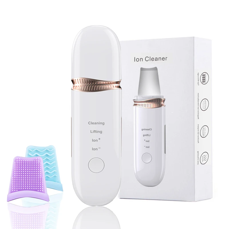 Ultrasonic Skin Scrubber Facial Pore Cleaner Blackhead Remover Facial Peeling Scrubber Shovel Cavitation Lifting Machine
Ultrasonic Skin Scrubber Facial Pore Cleaner Blackhead Remover Facial Peeling Scrubber Shovel Cavitation Lifting Machine