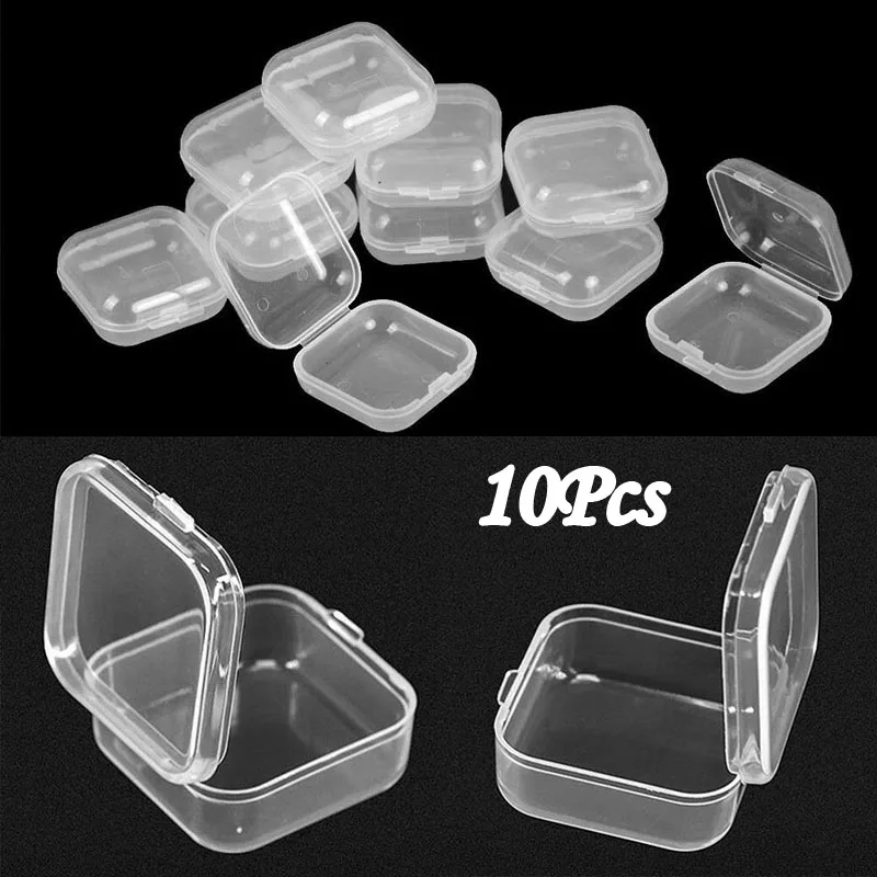 10/50pcs Mini Clear Plastic Small Box Jewelry Earing Earplugs Container Storage trinkets rings trinkets table organization
10/50pcs Mini Clear Plastic Small Box Jewelry Earing Earplugs Container Storage trinkets rings trinkets table organization