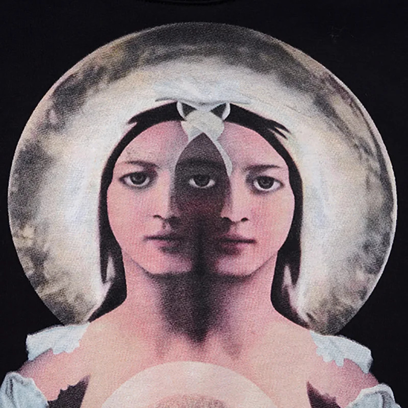 19ss New Novelty High Men Virgin Mary 3D Oil Paint T Shirts T-Shirt Hip Hop Skateboard Street Cotton T-Shirts Tee Top kenye #BB2
19ss New Novelty High Men Virgin Mary 3D Oil Paint T Shirts T-Shirt Hip Hop Skateboard Street Cotton T-Shirts Tee Top kenye #BB2