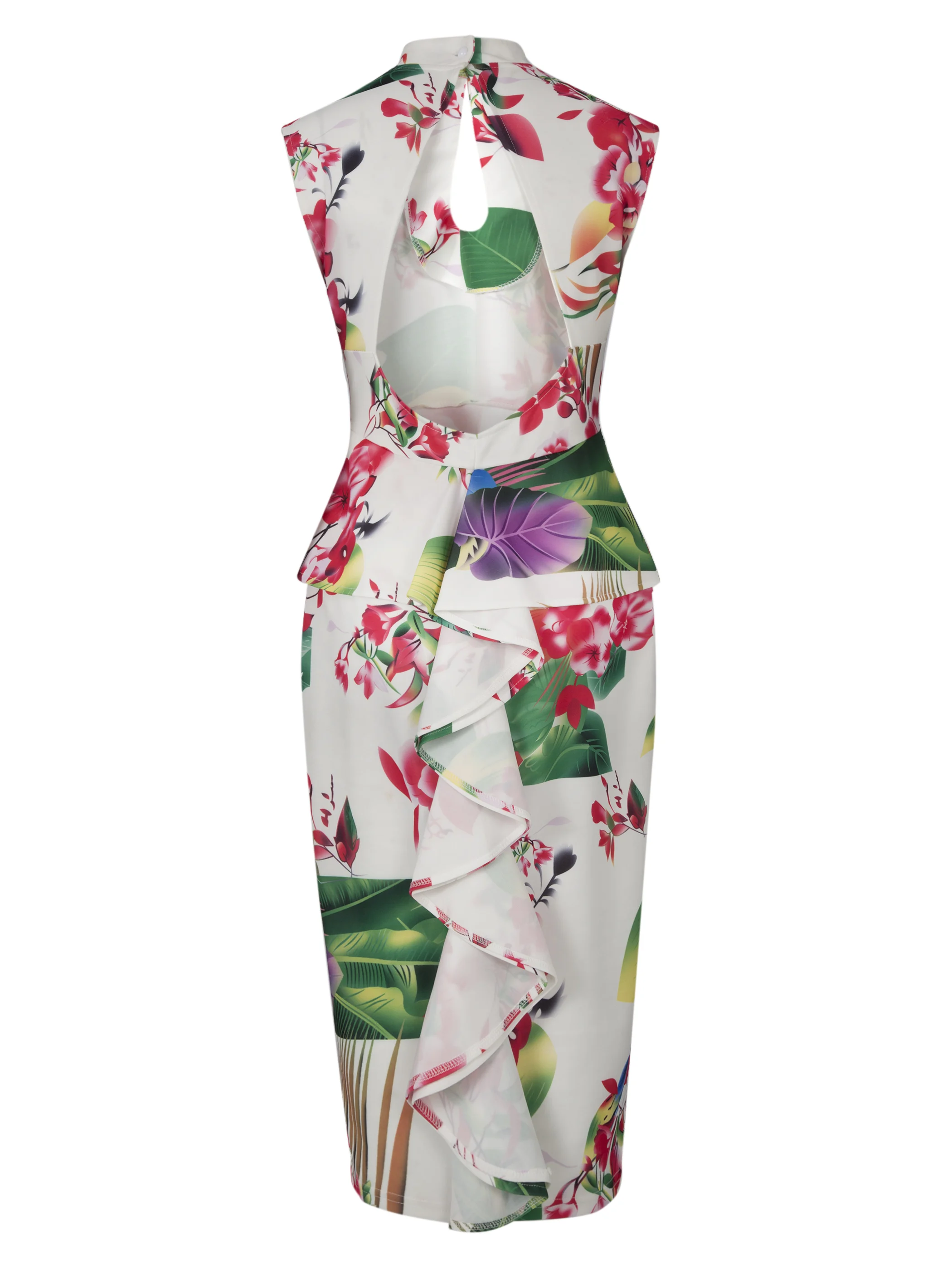 Women Zipper White Summer Hollow Out Pencil Female Bodycon Vintage Dress Mid Calf Sheath Floral Print Backless Dresses
Women Zipper White Summer Hollow Out Pencil Female Bodycon Vintage Dress Mid Calf Sheath Floral Print Backless Dresses