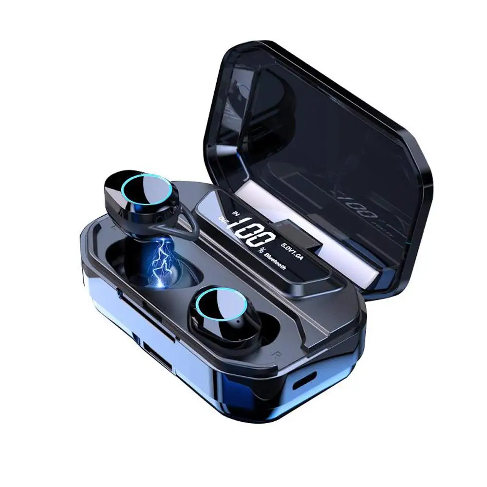 Беспроводные стереонаушники 9D G02 TWS Bluetooth 5.0 водонепроницаемые наушники IPX7 3300 мА/ч