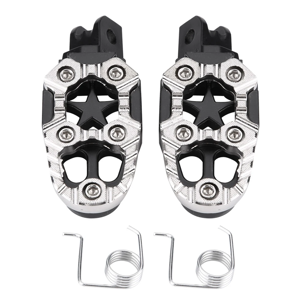 1 Pair of Aluminum Alloy Motorcycle Foot Rest Pegs Pedals 8mm Mounting Holes Universal Silver
1 Pair of Aluminum Alloy Motorcycle Foot Rest Pegs Pedals 8mm Mounting Holes Universal Silver