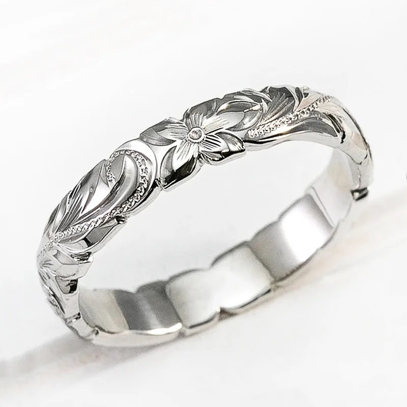 Huitan Elegant Carved Flower Pattern Band Classic Women Engagement Wedding Rings High Quality Delicate Female Accessories Rings
Huitan Elegant Carved Flower Pattern Band Classic Women Engagement Wedding Rings High Quality Delicate Female Accessories Rings