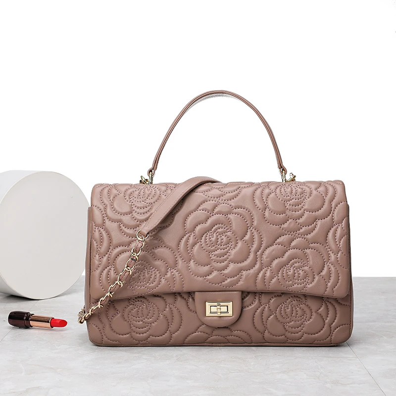 CHSANATO High Quality Chain Flower Tote Bag Women's 2022 New Trendy Fashion Shoulder All-match Messenger Large Real Purses
CHSANATO High Quality Chain Flower Tote Bag Women's 2022 New Trendy Fashion Shoulder All-match Messenger Large Real Purses