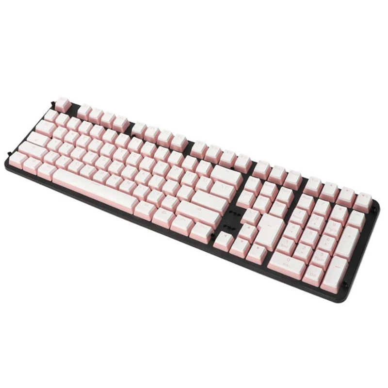 HOT-RGB 108 Keycaps ANSI Layout PBT Pink Pudding Double Skin Milk Backlit Keycap for Cherry MX Mechanical Gaming Keyboard
HOT-RGB 108 Keycaps ANSI Layout PBT Pink Pudding Double Skin Milk Backlit Keycap for Cherry MX Mechanical Gaming Keyboard