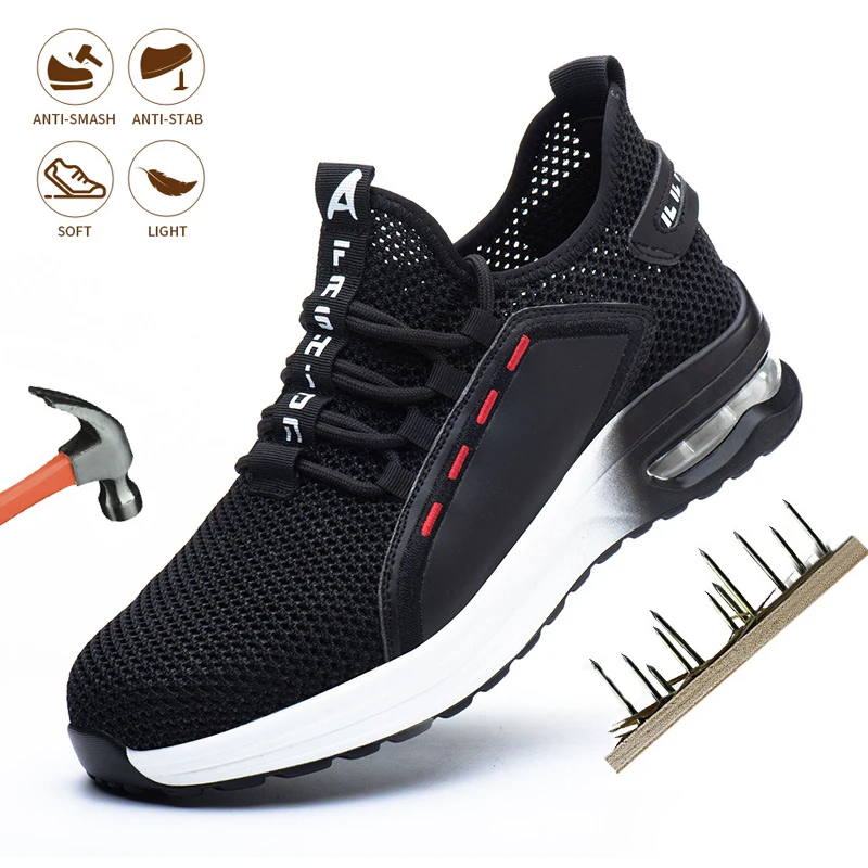 Mens Safety Shoes Breathable Work Boot Steel Toe Cap Working Boots Construction Indestructible Work Sneakers Men Shoes
Mens Safety Shoes Breathable Work Boot Steel Toe Cap Working Boots Construction Indestructible Work Sneakers Men Shoes