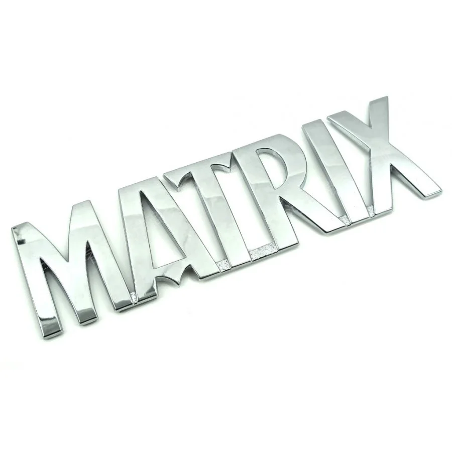 FOR HYUNDAI MATRIX 2001 - 10 EMBLEM 'MATRIX' LOGO REAR BADGE 8631617500 
FOR HYUNDAI MATRIX 2001 - 10 EMBLEM 'MATRIX' LOGO REAR BADGE 8631617500
