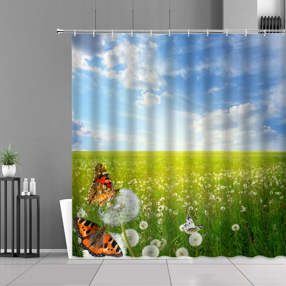 Dandelion Butterfly Plants Scenery Shower Curtains Spring Natural Landscape Bathroom Curtain White Dandelions Home Decor Screen
Dandelion Butterfly Plants Scenery Shower Curtains Spring Natural Landscape Bathroom Curtain White Dandelions Home Decor Screen