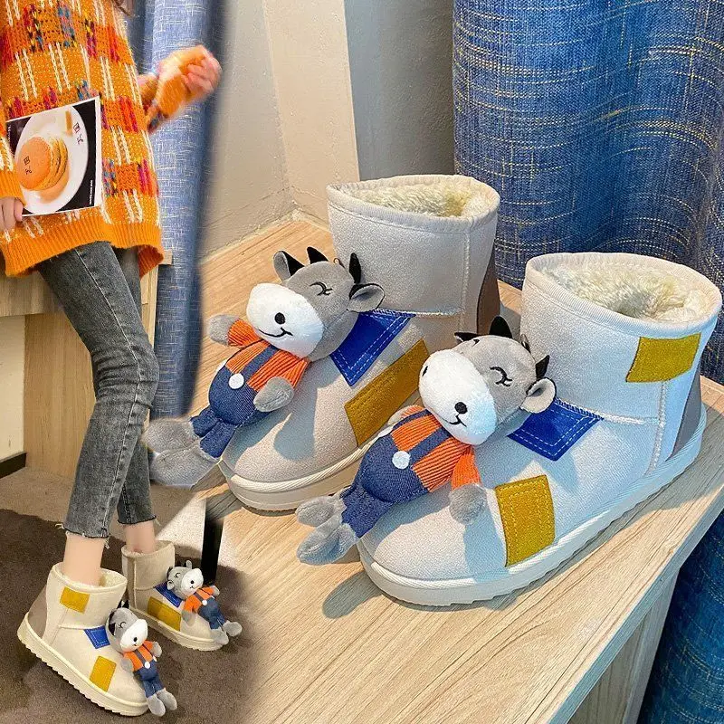 Cute Cartoon Snow Boots Female 2021 Winter New Indoor Flat Shoes Casual Plus Velvet Warm Thick-soled Shoes Female Short Boots
Cute Cartoon Snow Boots Female 2021 Winter New Indoor Flat Shoes Casual Plus Velvet Warm Thick-soled Shoes Female Short Boots