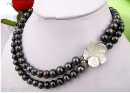 Wholesale 100% Natural jewelry AAA+ 8-9mm tahitian black natural pearl necklace 17-18" Mabe Clasp
Wholesale 100% Natural jewelry AAA+ 8-9mm tahitian black natural pearl necklace 17-18" Mabe Clasp