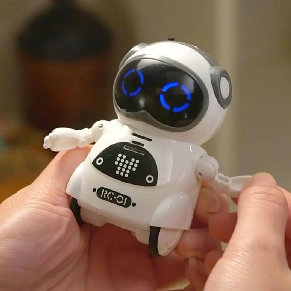 Mini Pocket Robot Walk Music Dance Light Voice Recognition Interactive Conversation Repeat Toy Kids Smart M0A3
Mini Pocket Robot Walk Music Dance Light Voice Recognition Interactive Conversation Repeat Toy Kids Smart M0A3