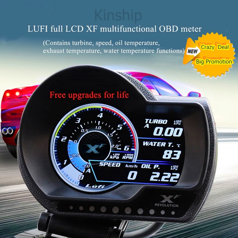 Lufi XF OBD2 цифровой турбонаддув давления масла и воды датчик температуры для автомобилей об/мин соотношение воздуха и топлива уровень топлива ...
Lufi XF OBD2 цифровой турбонаддув давления масла и воды датчик температуры для автомобилей об/мин соотношение воздуха и топлива уровень топлива ...