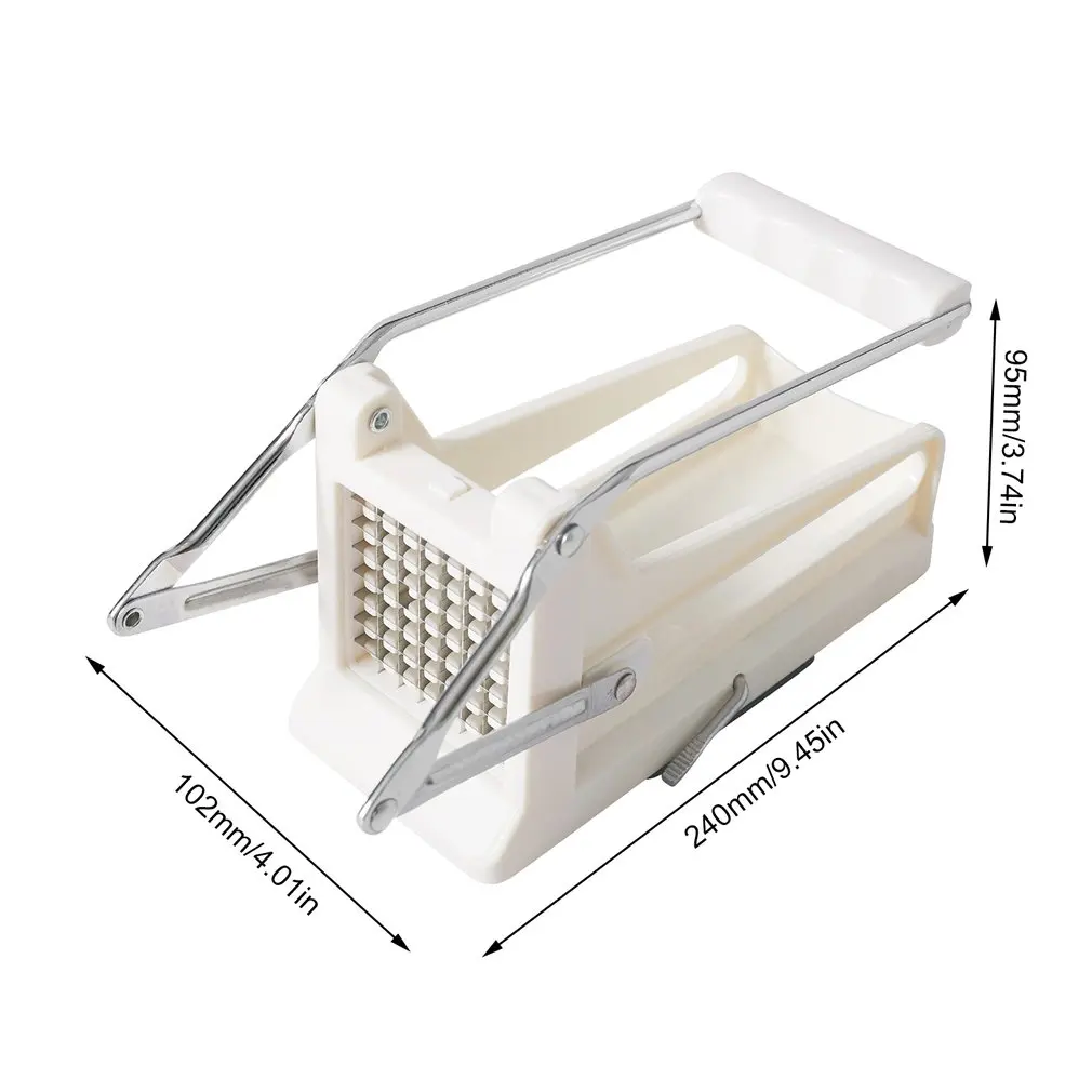 French Fries Cutter Stainless Steel Blades And Non-slip Suction Base Non-toxic BPA-free Potato Chip Cutter
French Fries Cutter Stainless Steel Blades And Non-slip Suction Base Non-toxic BPA-free Potato Chip Cutter