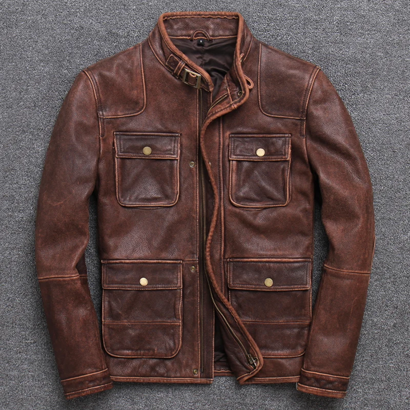 2020 Hunting Genuine Leather Clothing Male Self-cultivation Short Fund Do Used Head Layer Pure Cowhide Stand Lead Cowhide
2020 Hunting Genuine Leather Clothing Male Self-cultivation Short Fund Do Used Head Layer Pure Cowhide Stand Lead Cowhide