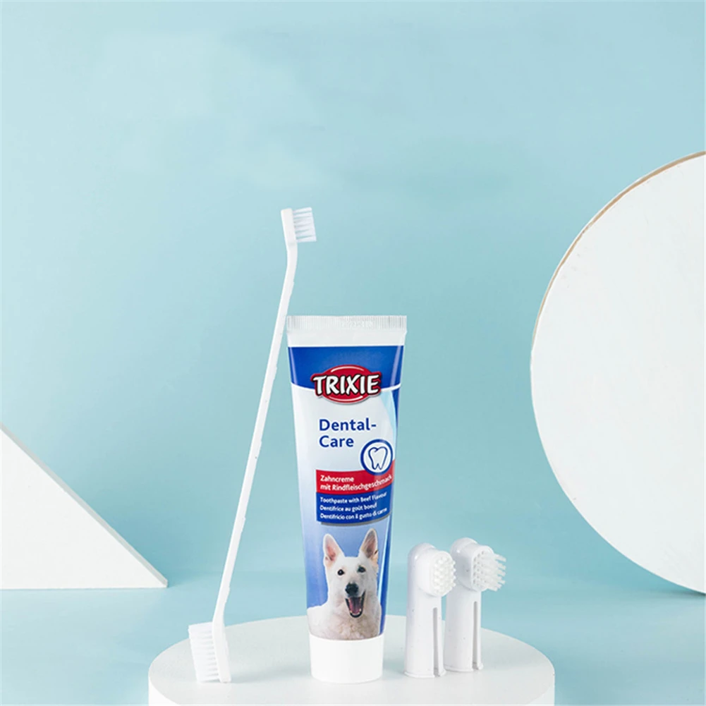Pet Oral Care Supplies Milk And Beef Taste Healthy Edible Toothpaste Dog Cat Mouth And Teeth Cleaning Toothpaste Toothbrush Set
Pet Oral Care Supplies Milk And Beef Taste Healthy Edible Toothpaste Dog Cat Mouth And Teeth Cleaning Toothpaste Toothbrush Set