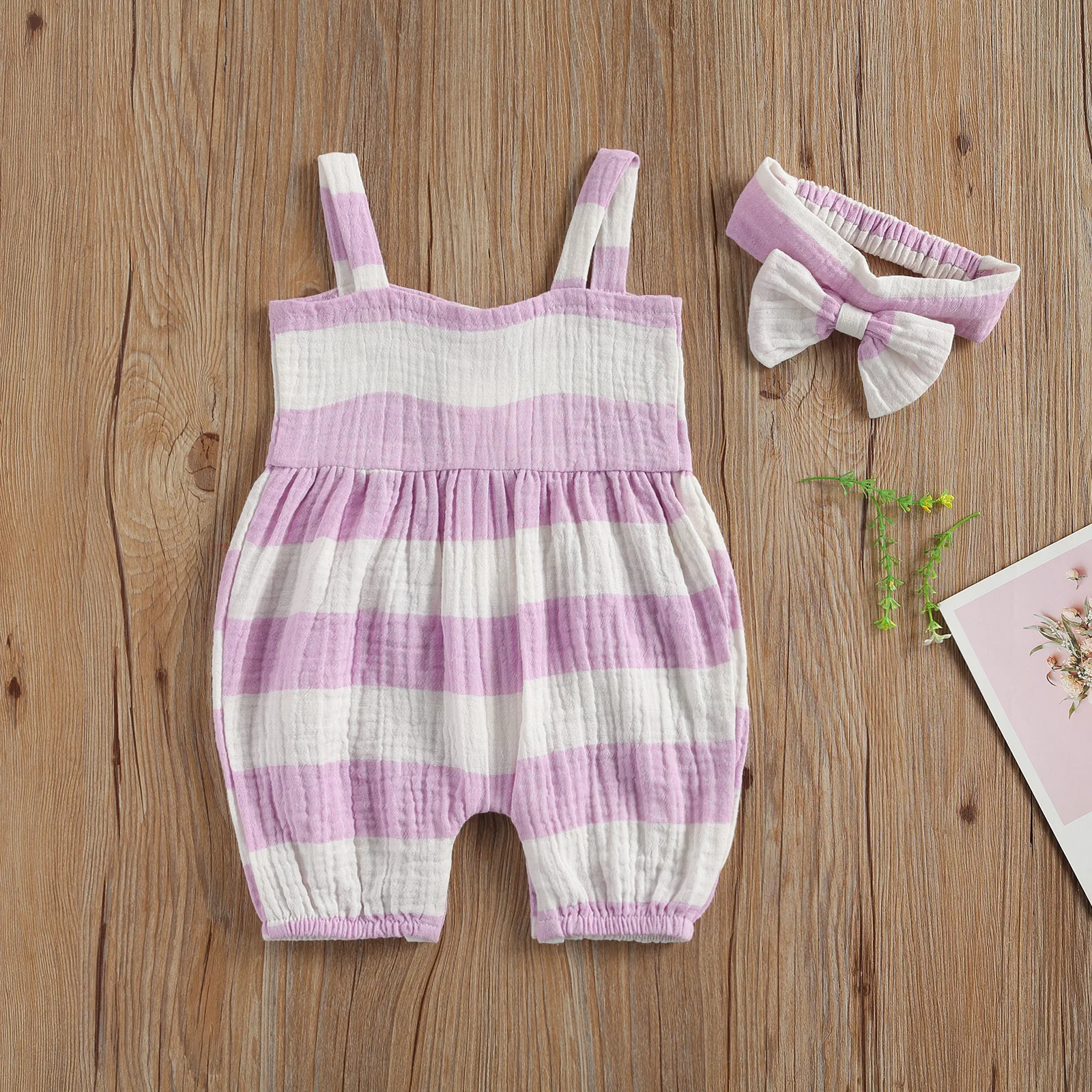 2020 New Summer 0-24M Toddler Baby Girl Striped 2Pcs Set Single Breasted Sleeveless Romper+Bow Headband Button Jumpsuit 2 Colors
2020 New Summer 0-24M Toddler Baby Girl Striped 2Pcs Set Single Breasted Sleeveless Romper+Bow Headband Button Jumpsuit 2 Colors