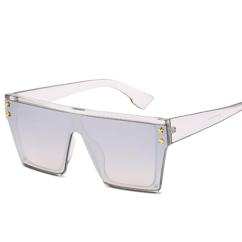Новинка 2019 модные негабаритные солнцезащитные очки для женщин большая оправа в