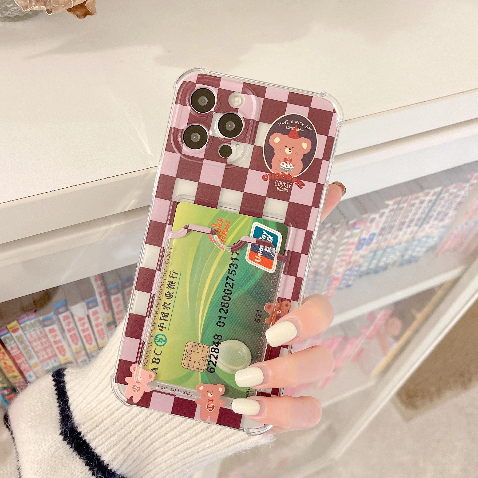 Cartoon Checkered Style Card Slot Case For iPhone 7 8 Plus X XR XS Max 11 12 13 Pro Max Camera Protection Anime Phone Cover
Cartoon Checkered Style Card Slot Case For iPhone 7 8 Plus X XR XS Max 11 12 13 Pro Max Camera Protection Anime Phone Cover