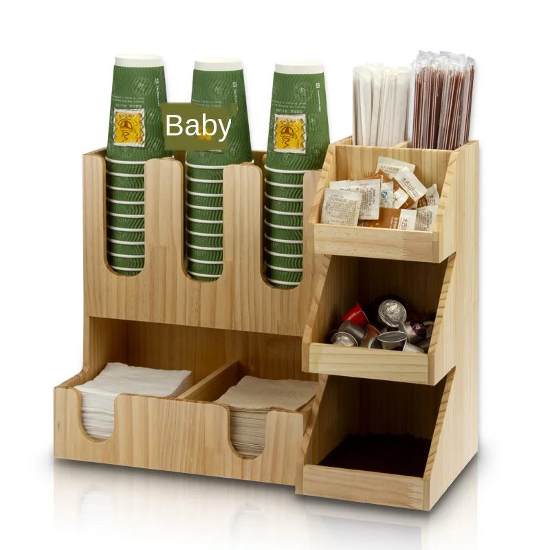 Wood-made restaurant bar counter beverage cup rack firm and firm wooden disposable cup holder durable non-deformation straw suga
Wood-made restaurant bar counter beverage cup rack firm and firm wooden disposable cup holder durable non-deformation straw suga