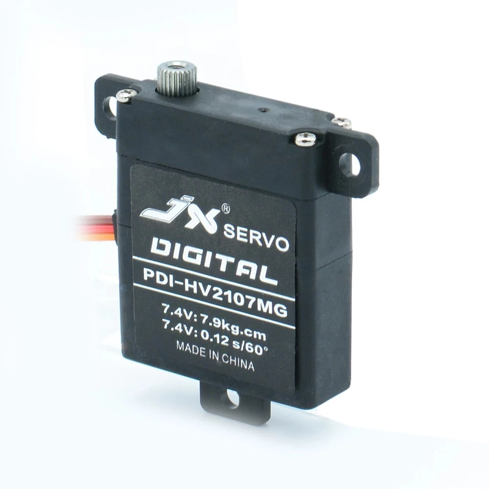 JX Wing Servo PDI-HV2107MG JX 7.9kg 7.4V Metal Gear Digital flat Servo plastic case for RC Glider same of KingMax KM2108MDHV
JX Wing Servo PDI-HV2107MG JX 7.9kg 7.4V Metal Gear Digital flat Servo plastic case for RC Glider same of KingMax KM2108MDHV