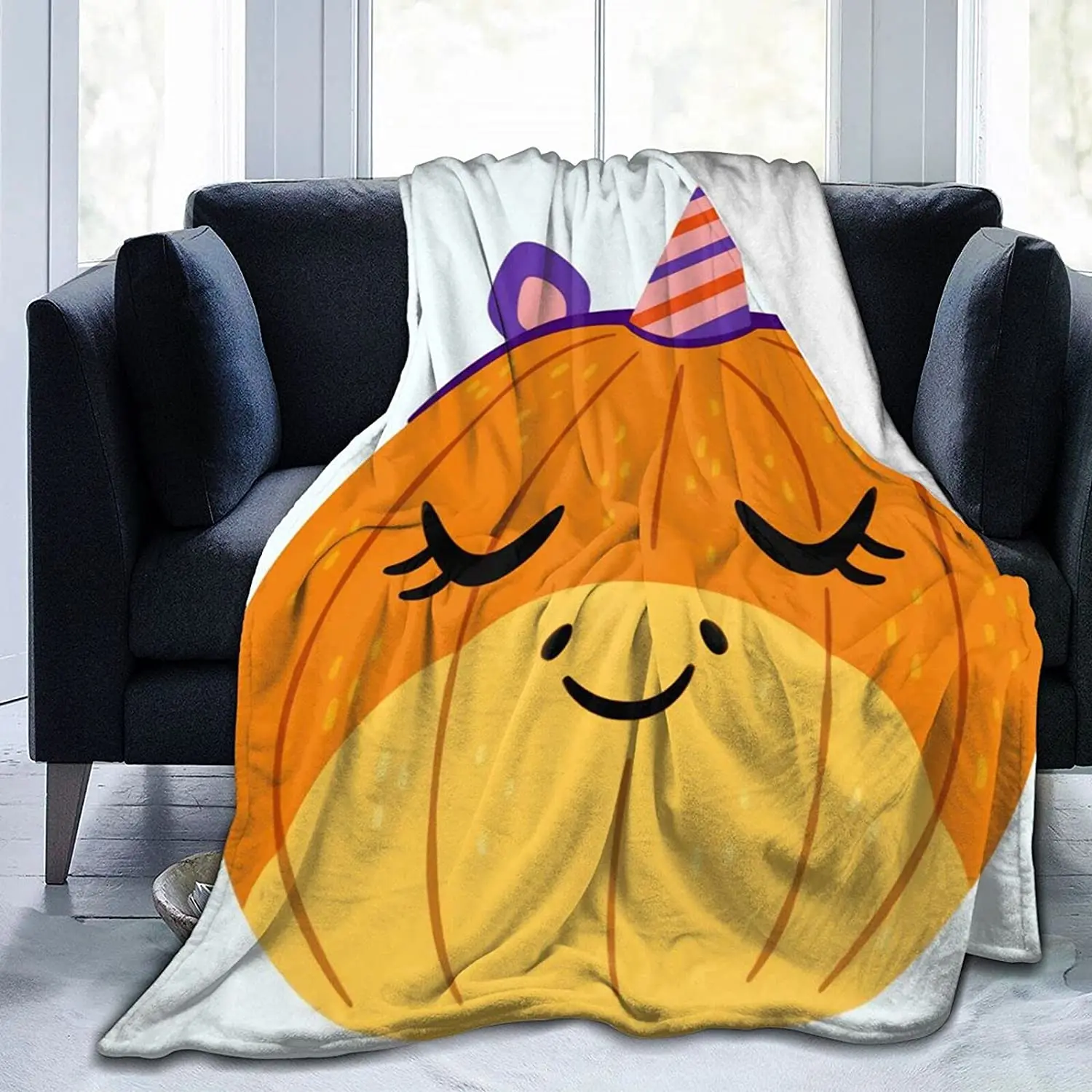 Soft Blanket Birthday Hat Pumpkin Halloween Blanket All Season Warm Blanket for Bed Sofa Living Room
Soft Blanket Birthday Hat Pumpkin Halloween Blanket All Season Warm Blanket for Bed Sofa Living Room