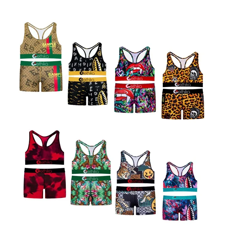 ethika Women Sexy 2 Piece Set Printed Tube Crop Top Biker Shorts Suit Tracksuit Set Fitness matching set Clothing Outfit
ethika Women Sexy 2 Piece Set Printed Tube Crop Top Biker Shorts Suit Tracksuit Set Fitness matching set Clothing Outfit