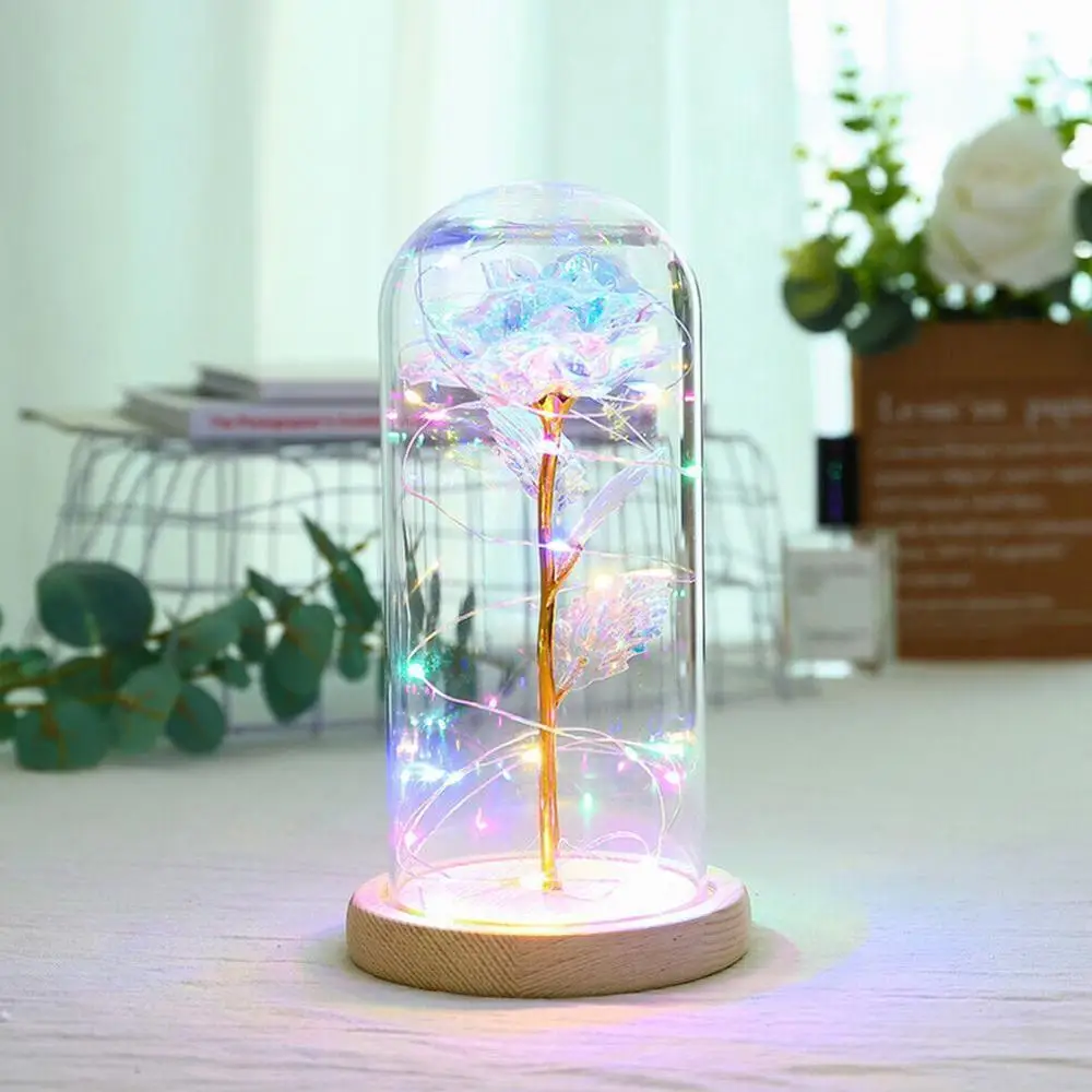 LED Rose Flower Night Light Enchanted Rose Beauty and LED Gold-plated Rose In Party Dome With Beast Light Wedding Glass
LED Rose Flower Night Light Enchanted Rose Beauty and LED Gold-plated Rose In Party Dome With Beast Light Wedding Glass