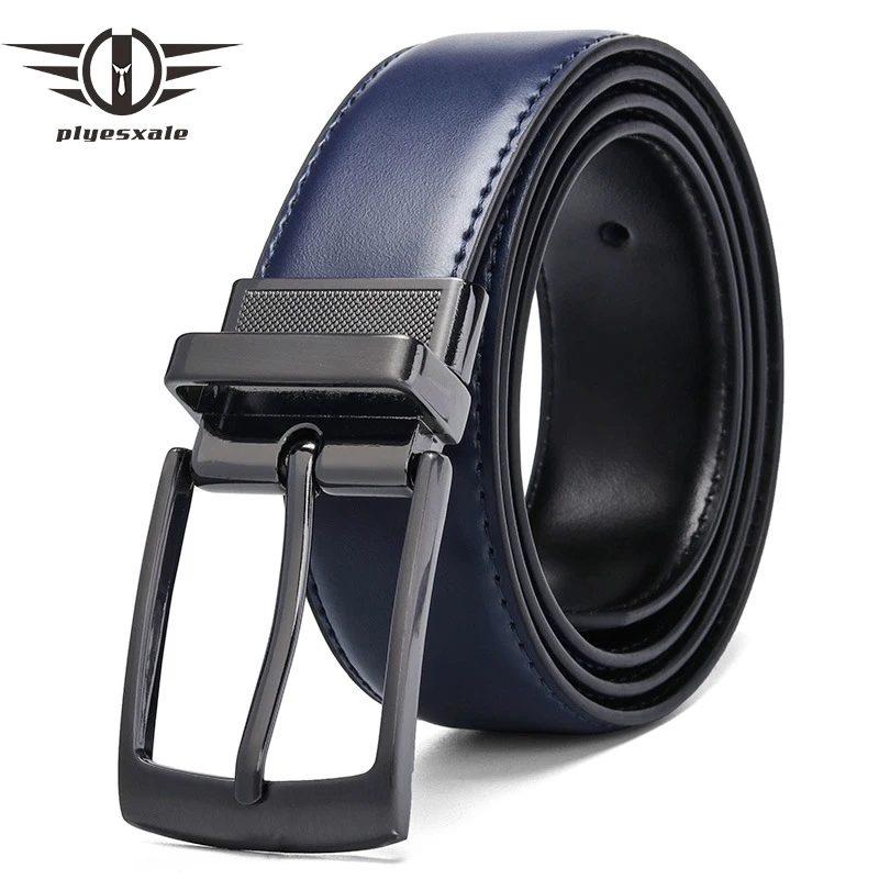 Plyesxale Reversible Genuine Leather Belt Men Luxury Fashion Male Waist Strap Dark Brown Blue Pin Buckle Belts For Jeans G504
Plyesxale Reversible Genuine Leather Belt Men Luxury Fashion Male Waist Strap Dark Brown Blue Pin Buckle Belts For Jeans G504