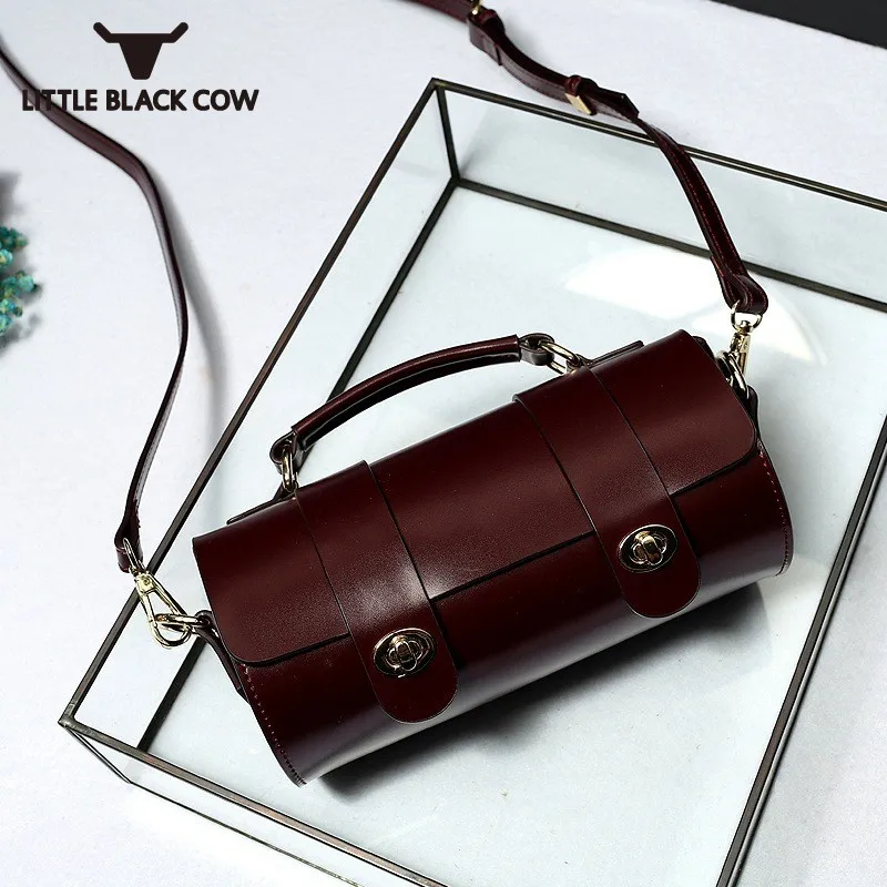 Fashion Women Barrel-shaped Handbag Hasp Party Packing Leather Shouder Bags Vintage Designer Office Ladies Sling Crossbody Bag
Fashion Women Barrel-shaped Handbag Hasp Party Packing Leather Shouder Bags Vintage Designer Office Ladies Sling Crossbody Bag