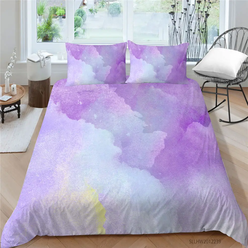 Hot Sale Bedding Set Double Fashion Mysterious Purple Duvet Cover Gouache King Single Twin Full Queen Artistic Bed Set Beautiful
Hot Sale Bedding Set Double Fashion Mysterious Purple Duvet Cover Gouache King Single Twin Full Queen Artistic Bed Set Beautiful