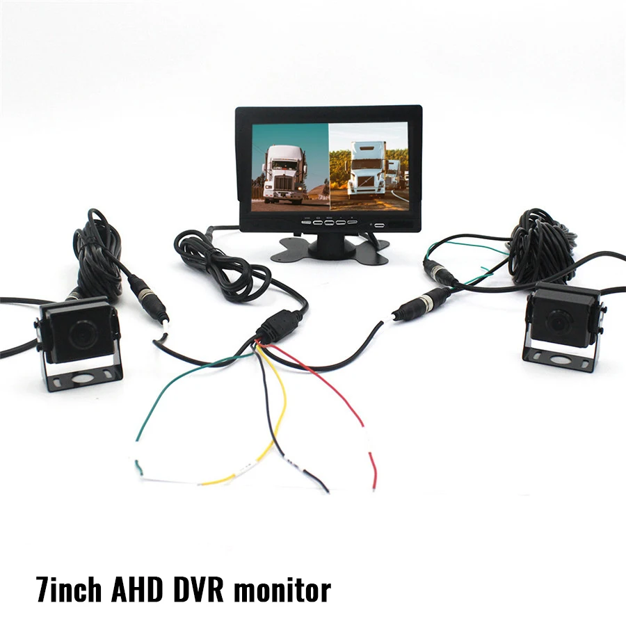 Truck Bus 2CH 7" AHD Video Recorder DVR Monitor 1080P with 2Pcs AHD Night Camera
Truck Bus 2CH 7" AHD Video Recorder DVR Monitor 1080P with 2Pcs AHD Night Camera