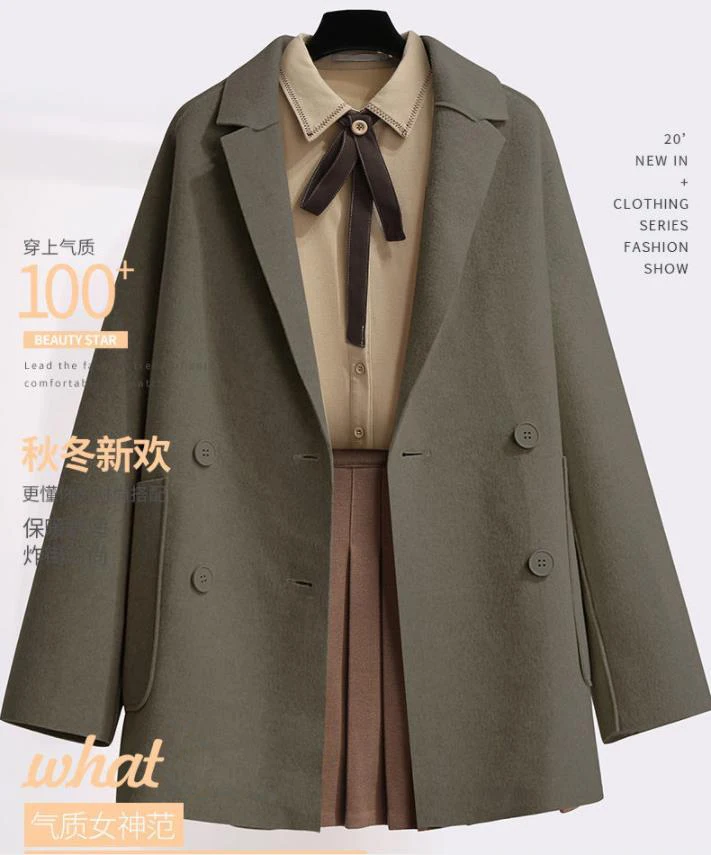 Women Streetwear Autumn Winter Suit Female Age Reduction Double-Side Woolen Coat Three-Piece Jacket Blouse Short Skirt PlusSize
Women Streetwear Autumn Winter Suit Female Age Reduction Double-Side Woolen Coat Three-Piece Jacket Blouse Short Skirt PlusSize