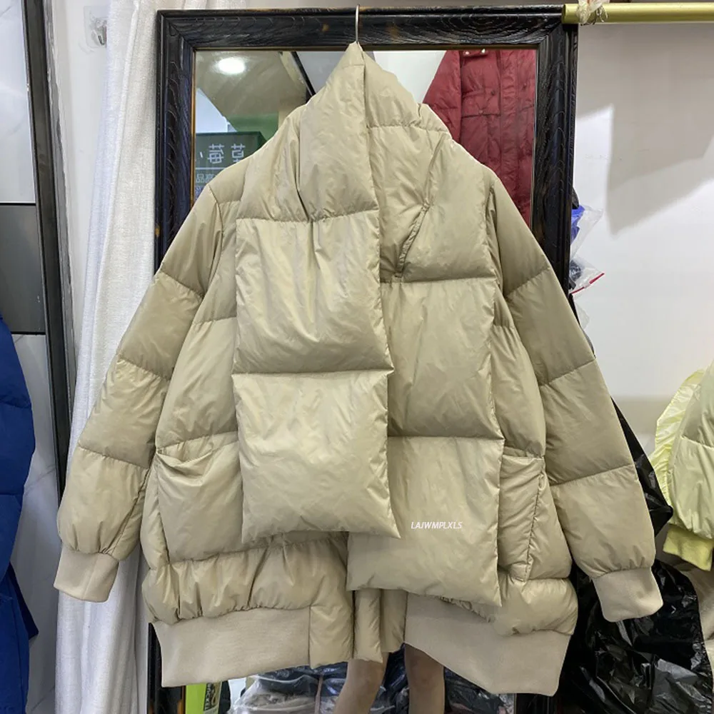 Women's Down Jacket with scarf Korean Puffer Winter Jacket Women Clothes 2021 Down Coat Female Warm Parka Chaqueta Mujer
Women's Down Jacket with scarf Korean Puffer Winter Jacket Women Clothes 2021 Down Coat Female Warm Parka Chaqueta Mujer