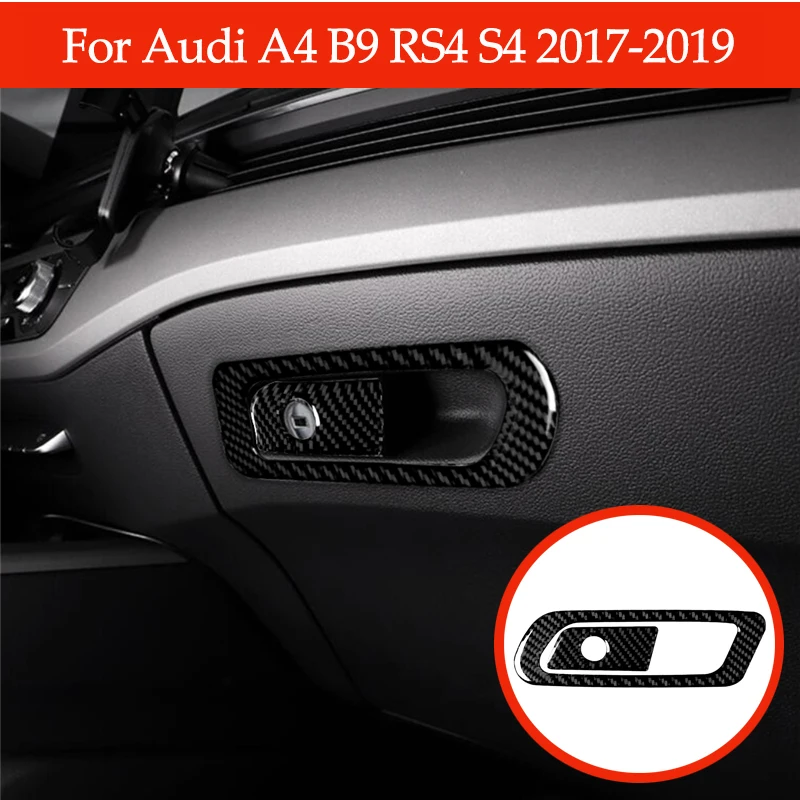 For Audi A4 B9 RS4 S4 2017-2019 LHD Glove Box Switch Panel Decorative Sticker Carbon Fiber Car Accessories
For Audi A4 B9 RS4 S4 2017-2019 LHD Glove Box Switch Panel Decorative Sticker Carbon Fiber Car Accessories