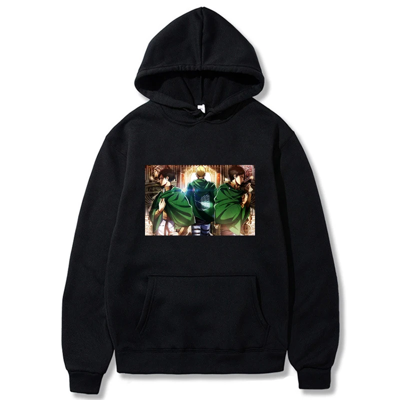 Fashion Anime Men Hoodie Attack on Titan Manga Hoodied Levi Cartoon Sweatshirt Graphic Harajuku Women Male Hoody Pullovers
Fashion Anime Men Hoodie Attack on Titan Manga Hoodied Levi Cartoon Sweatshirt Graphic Harajuku Women Male Hoody Pullovers
