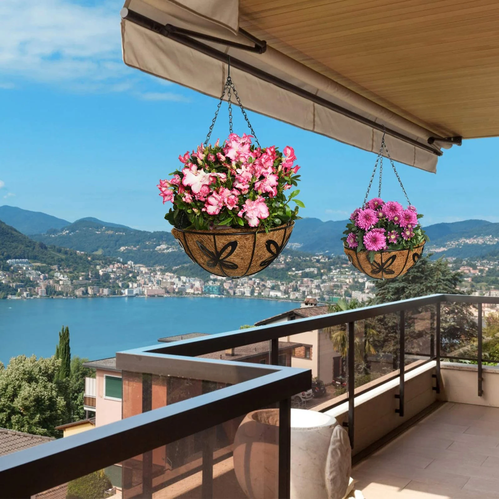 2021 New Hanging Coconut Vegetable Flower Pot Basket Liners Planter Garden Decor Iron Art Garden Flower & Planters Pots
2021 New Hanging Coconut Vegetable Flower Pot Basket Liners Planter Garden Decor Iron Art Garden Flower & Planters Pots