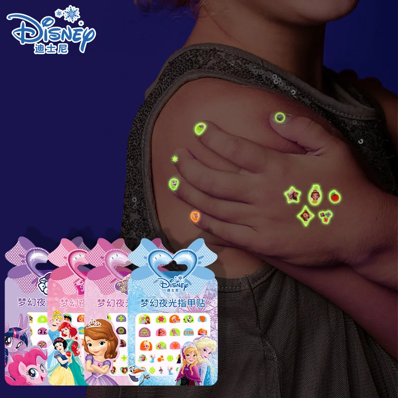 Girls Frozen Elsa Anna Luminous Nail Stickers Makeup Toys Cartoon Disney Princess Sofia Minnie Kids Glow In Dark Nail Stickers
Girls Frozen Elsa Anna Luminous Nail Stickers Makeup Toys Cartoon Disney Princess Sofia Minnie Kids Glow In Dark Nail Stickers