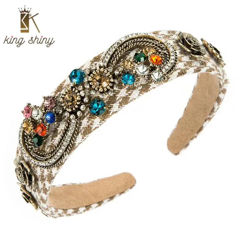 Vintage Multi Color Crystal Flower Headband for Woman Elegant Hand Knitted Fabric Hairband Female Party Hair Accessory Headpiece
Vintage Multi Color Crystal Flower Headband for Woman Elegant Hand Knitted Fabric Hairband Female Party Hair Accessory Headpiece