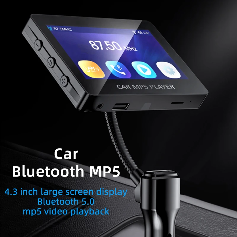 Car MP5 MP4 video player Bluetooth FM transmitter car receiver car MP3 music u disk memory card play display car charger
Car MP5 MP4 video player Bluetooth FM transmitter car receiver car MP3 music u disk memory card play display car charger