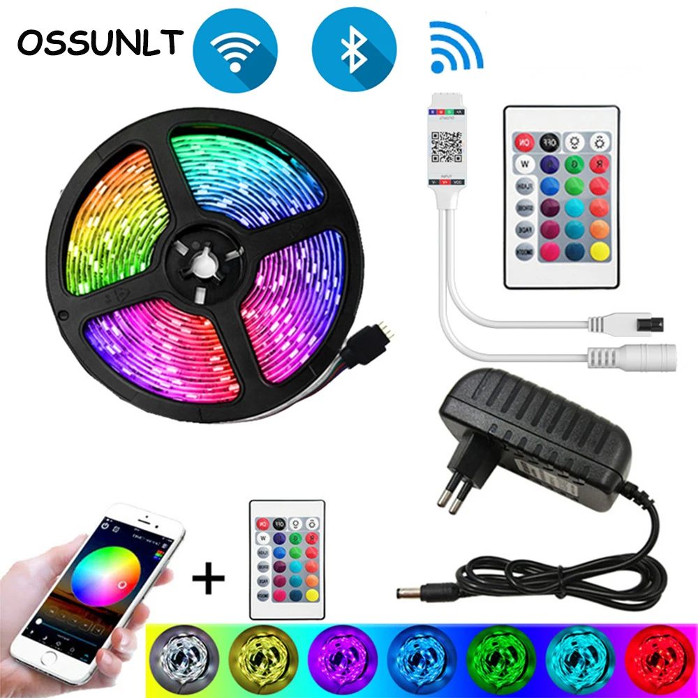 LED Strips Lights Bluetooth-Compatible Luces RGB 5050 SMD 2835 Waterproof WiFi Flexible Lamp Tape Ribbon Diode DC12V 5M 10M-20M
LED Strips Lights Bluetooth-Compatible Luces RGB 5050 SMD 2835 Waterproof WiFi Flexible Lamp Tape Ribbon Diode DC12V 5M 10M-20M