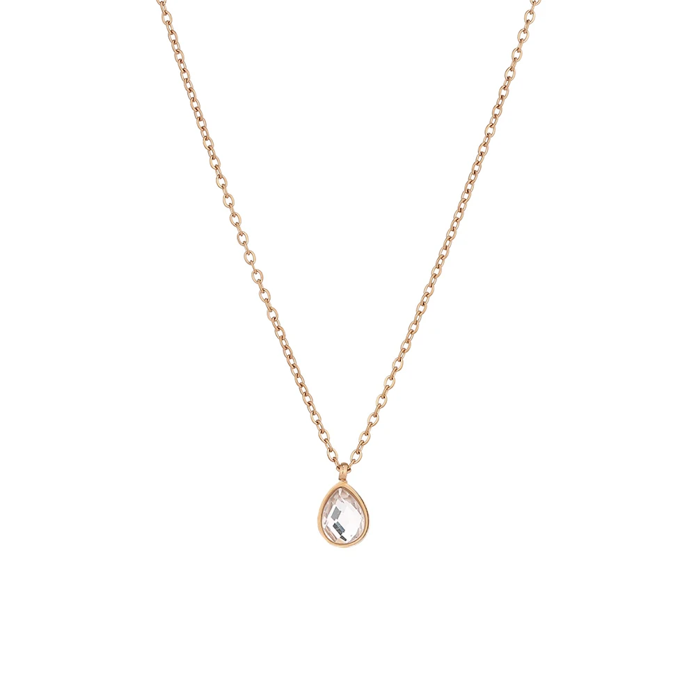 Wholesale Cute Water Drop Necklace Stainless steel Teardrop Pendant with Crystal for Mother's day Gift 10pcs/lot
Wholesale Cute Water Drop Necklace Stainless steel Teardrop Pendant with Crystal for Mother's day Gift 10pcs/lot