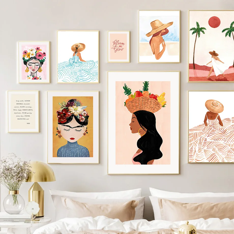Tropical Sea Beach Flowers Fruit Girl Wall Art Canvas Painting Abstract Nordic Posters And Prints For Living RoomWall Pictures
Tropical Sea Beach Flowers Fruit Girl Wall Art Canvas Painting Abstract Nordic Posters And Prints For Living RoomWall Pictures