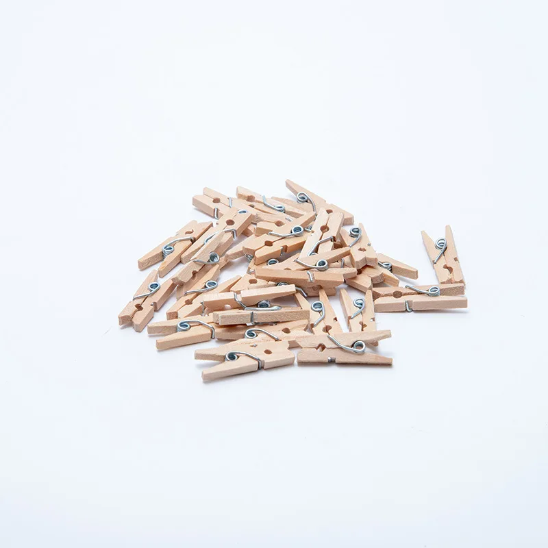 50PCS 2.5CM Mini Natural Wooden Clothes Photo Paper Home Clothes Pegs Craft Portable Wood Clamp
50PCS 2.5CM Mini Natural Wooden Clothes Photo Paper Home Clothes Pegs Craft Portable Wood Clamp